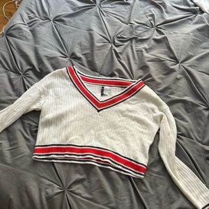 H&M Divided Cropped Tennis Sweater